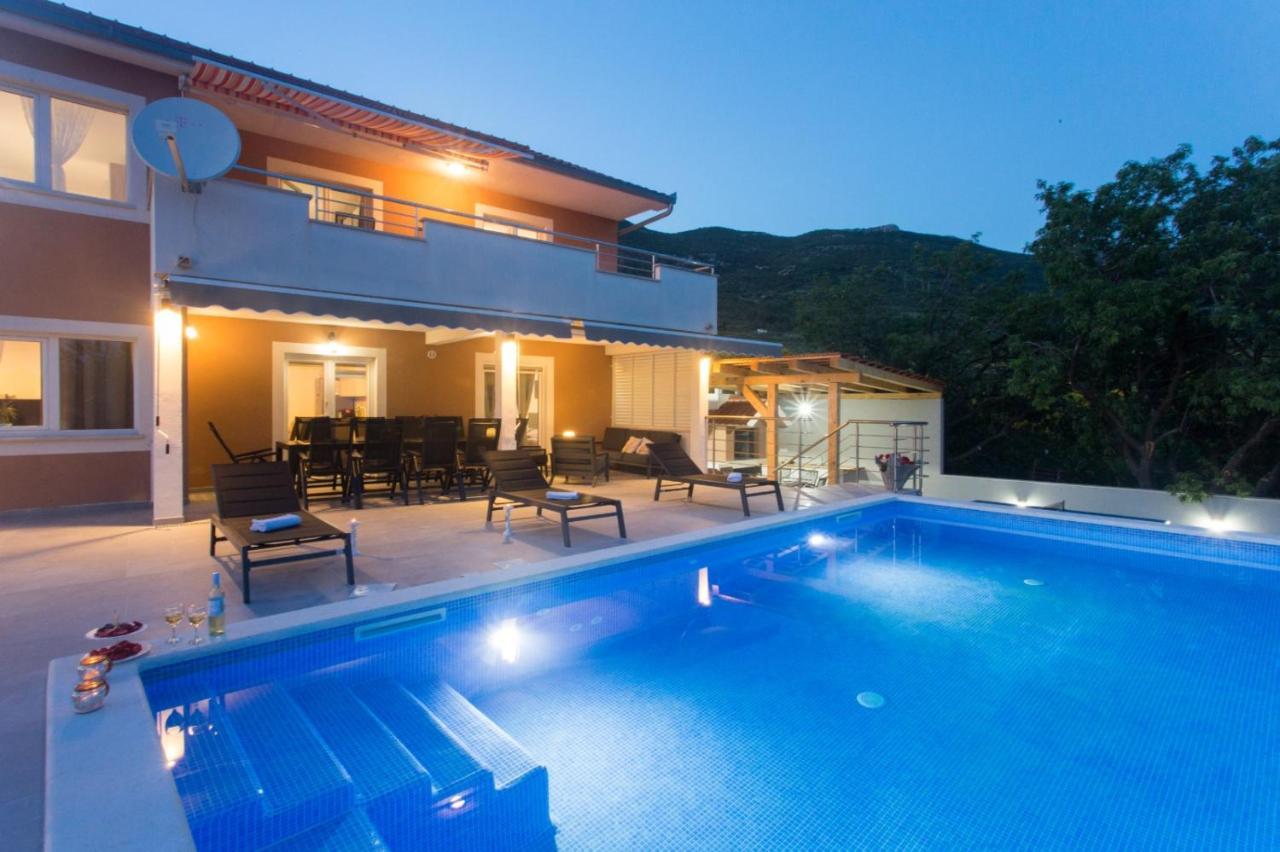 Villa Ivano With Sea&Mountain View Kastel Stari ภายนอก รูปภาพ